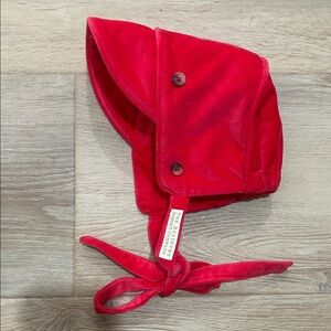 The Beaufort Bonnet Company Scarlet Velvet Bonnet